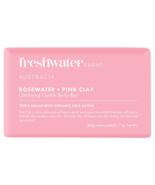 Freshwater Farm Australia Rosewater + Pink Clay Cleansing Bar 200g - £53.76 GBP