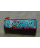 New Authentic Japan Peanuts Blue Snoopy &amp; His Friends Zipper Pen Case Po... - $5.36 CAD