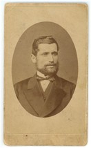 CIRCA 1880&#39;S Named CDV Handsome Man in Suit With Beard Tulley &amp; Co. Sheffield UK - £9.54 GBP