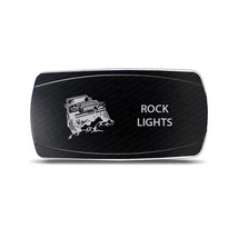 CH4x4 Rocker Switch Rock Ligths Symbol 3 - Horizontal - White LED - £13.44 GBP