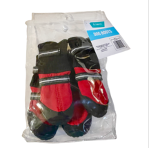 FRISCO DOG All Weather Boots Booties Set Size 2 Snow Ice Rain Shoes Red ... - $7.99