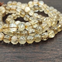 Vintage Himalayan Tibetan Crystal Quartz Mala 108 Beads Rosary Necklace CRZ-9 - £96.92 GBP