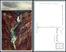 YELLOWSTONE National Park Postcard - Yellowstone Falls O28 - £2.34 GBP