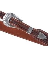 Native American Sterling silver 3/4&quot; Ranger belt buckle set - $232.65