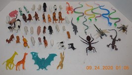 Huge Lot of 54 Different Pretend Play 1&quot; to 3&quot; animal Figures - £19.84 GBP