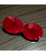 Pigeon Blood Ruby, Myanmar Ruby, Natural Ruby, 6.70 Cts, Ruby Pair, Burm... - $17,780.19 CAD