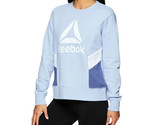 Reebok Womens Journey French Terry Cropped Crew Sweatshirt, Blue Size Me... - $26.72
