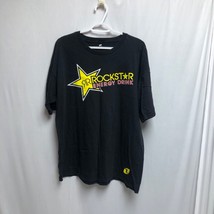 Rockstar Energy Drink TShirt Mens Size XL Black Graphic Tee Y2K - £13.81 GBP