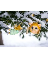 Miss Piggy Angels The Muppets Set 2 Christmas Ornaments Vintage Korea - £21.97 GBP
