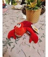 NWT Sebastian 8&quot; Mini Bean Bag Plush The Little Mermaid Disney Retired - €8,25 EUR