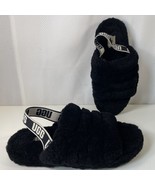 UGG Fluff Yeah Slide Sandals Womens 5 Black Slippers Slip-On Shoes Furry... - $375.11 MXN