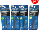 Century Drill &amp; Tool #68201  #1 Phillips Screwdriver Bits Pack of 4 - £20.24 GBP
