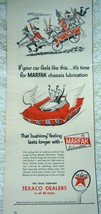 Margfak Lubrication Texaco Print Advertisement Art 1954 - £7.84 GBP