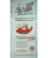 Margfak Lubrication Texaco Print Advertisement Art 1954 - $13.70 CAD