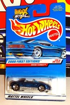 Hot Wheels 2000 First Editions 20/36 #80 MAX Steel MX48 Turbo Blue w/ 5SPs - £7.91 GBP