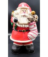 Resin Santa Figure Bag of Presents Christmas Stocking World Bazaar Holid... - $29.99