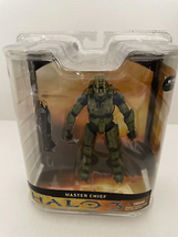  Halo 3 Series 1 Master Chief Rare Green Face Action Figure 2008 McFarlane Toys - $61.74