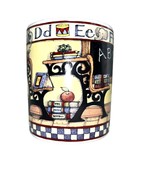 Vintage Lang and Wise All Checked Out ABC Coffee Mug Teachers Gift  Susa... - £9.48 GBP