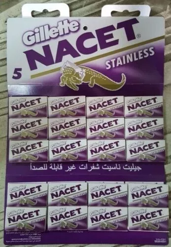 100 Double Edge Razor Blades NACET Stainless Russia Men&#39;s Razors - Free ... - $39.97
