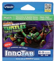 V Tech Innotab Software Cartridge Teenage Mutant Ninja Turtles Math, Science New! - $12.94
