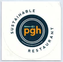 Sustainable Restaurant Pittsburgh PGH Sticker  - $2.96