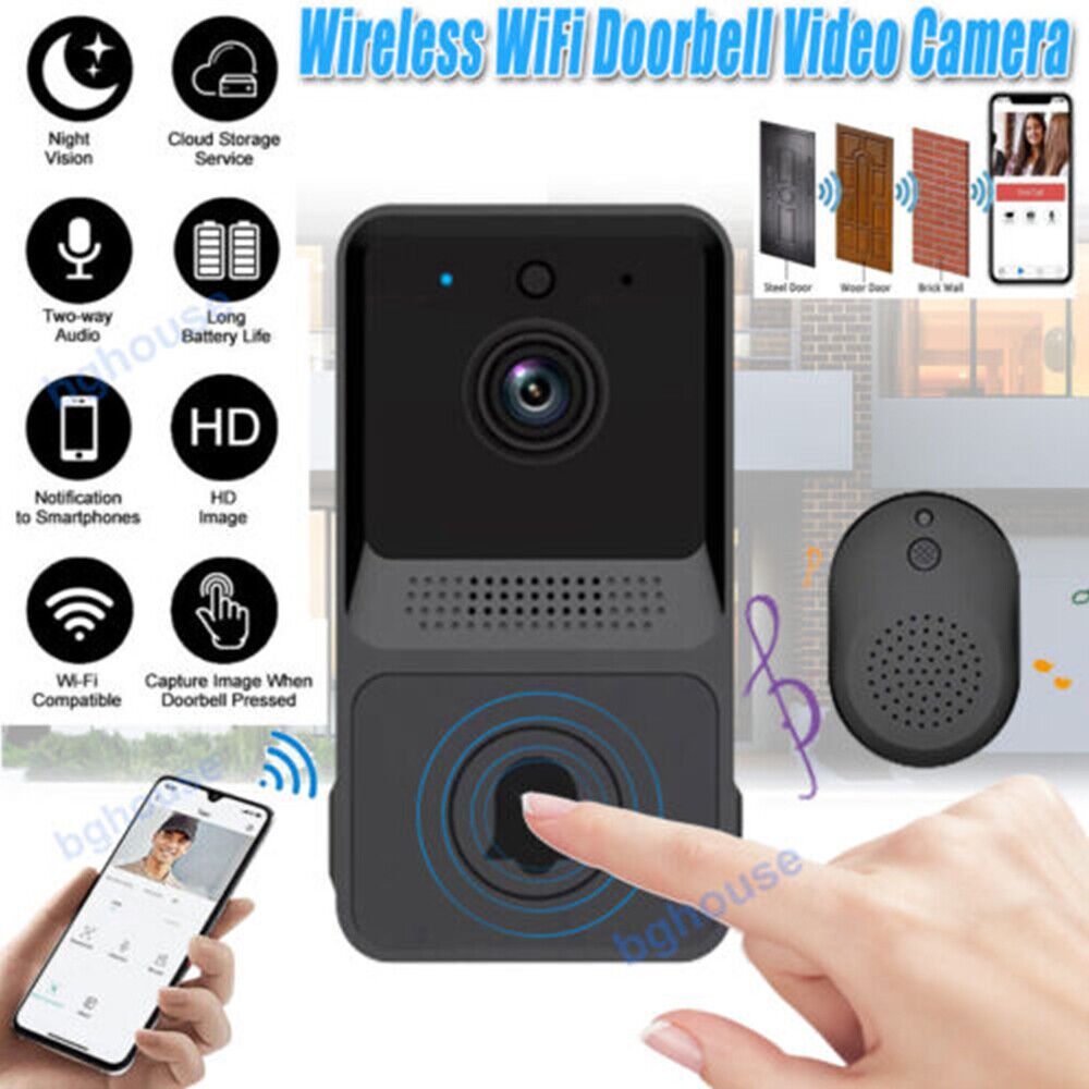 Ring Doorbell Camera Wireless Smart Wifi Intercom Video Security Door Bell 2.4G