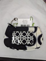 Vera Bradley Night &amp; Day Clip Zip ID Card Holder Coin Purse Wallet Pouch Gift ** - £12.63 GBP