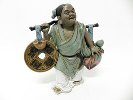 VINTAGE CHINESE CERAMIC Statue Figurine BODHISATTVA GONG RELIGIOUS BUDDHISM - £118.69 GBP