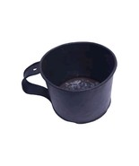 Antique Tin Mess Cup  diameter 3.5 &quot; x depth 2.74&quot; - $387.19 MXN