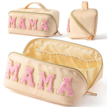 Mother&#39;s Day Gifts for Mom Women Her, Large Capacity Chenille MAMA Makeup Bag Wa - £23.94 GBP