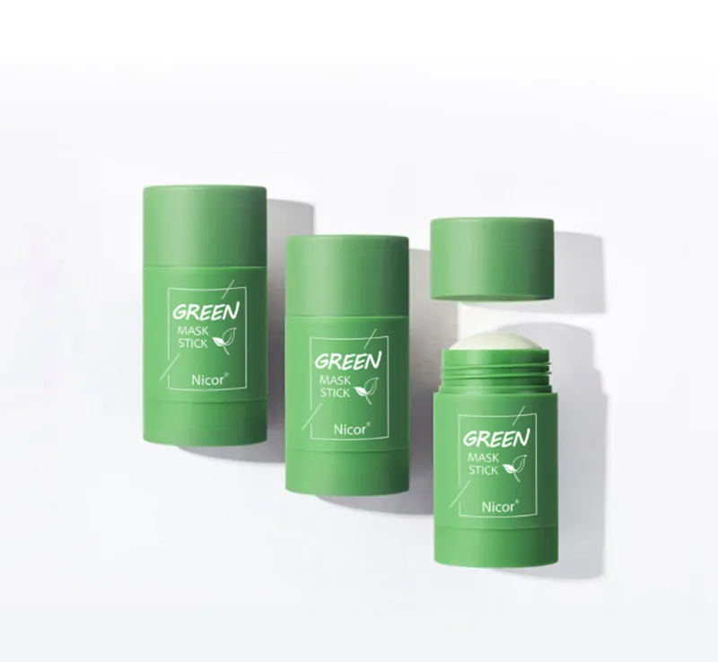 Cleansing Green Tea Mask Clay Stick Oil Control Anti-Acne Whitening Seaw... - €15,90 EUR