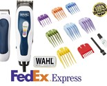 WAHL 1395 Color Pro Corded 15 Piece Hair Clipper Kit trimmer detailer 220V - £38.84 GBP