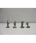 4 Vintage Walt Disney Pewter Figures Mickey Mini Mouse Goofy Donald Duck... - $749.37 MXN
