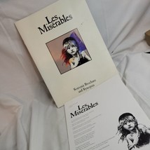 Les Miserables Souvenir Theatre Brochure Synopsis W/ Company Program Vtg 1985 - £14.92 GBP