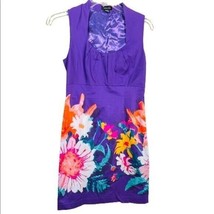 Spense Purple Tropical Floral Dress Size 8 - £20.11 GBP