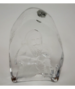 Cristal d&#39; Arques Santa Claus Lead Crystal Paperweight France - £8.28 GBP