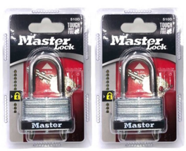 Master Lock 510D Adjustable Shackle Key Padlock 1-3/4&#39;&#39; W,  9/32&#39;&#39; D, St... - $297.19 MXN