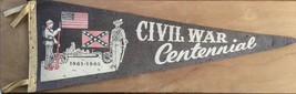 Vintage Civil War Centennial Pennant 1960s - $25.00