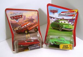 Disney Pixar Cars Hydraulic Ramone #13, Edwin Kranks #72 Race O Rama 2 Car Lot - £10.35 GBP