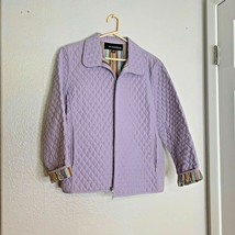 Weatherproof Garment Womens Sz XL Purple Reversible Jack Coat Puffy Quilted - £21.89 GBP