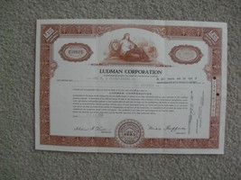 Vintage 1956 Stock Certificate Ludman Corporation 15 Shares - $21.78