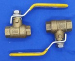 Smith Cooper 1/4&quot; Brass Ball Valve 600#WOG 150WSP  172 8155C Two Count - $12.99