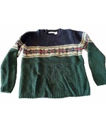 North Crest Vintage Women’s Size Small 6-8 Green Acrylic Wool Blend Sweater - $26.38 CAD