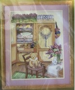 TEDDY AND QUILT CABINET CROSS STITCH KIT 50417 CANDAMAR SOMETHING SPECIA... - $11.99