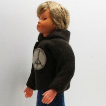 Teen Boy Doll Modern 11 1524 Caco Brown Hoodie Flexible Dollhouse Miniature - £24.54 GBP