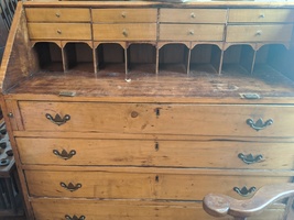 Large Antique Maple Desk - £786.62 GBP