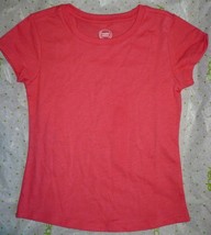 Wonder Nation Girls Essential Tee T-Shirt XL PLUS (14-16) Coral Fade Resistant - $9.75