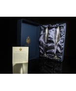 Faberge Clear Crystal Champagne Flutes NIB - £359.26 GBP