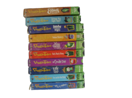 VeggieTales VHS Lot of 10 Cartoon Adventures Kids Christian volcanick - $32.99
