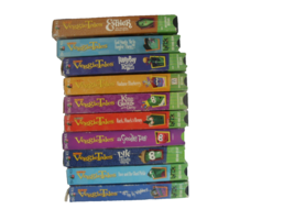 VeggieTales VHS Lot of 10 Cartoon Adventures Kids Christian volcanick - £25.83 GBP